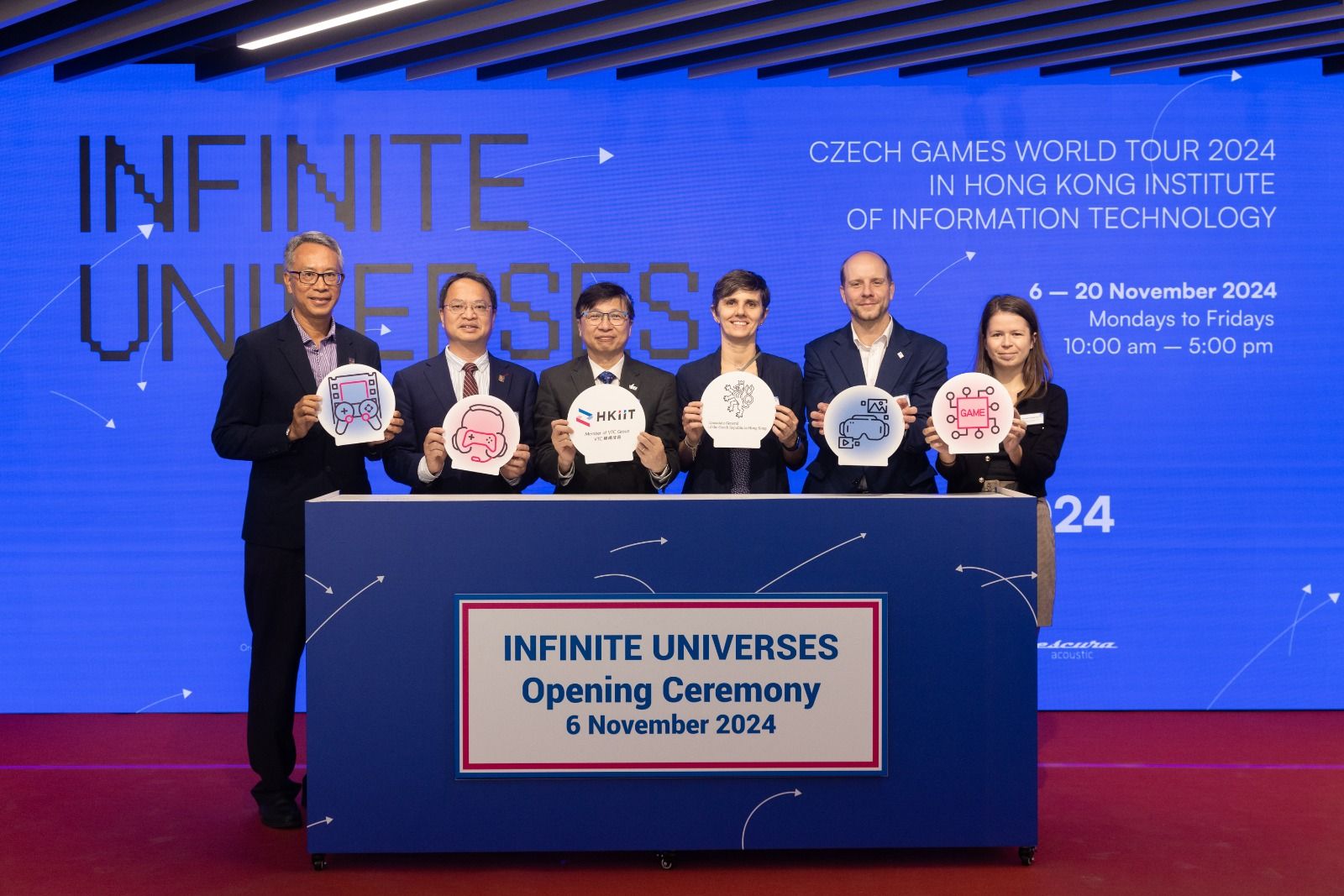 Opening ceremony of the Infinite Universes – Czech Games World Tour 2024